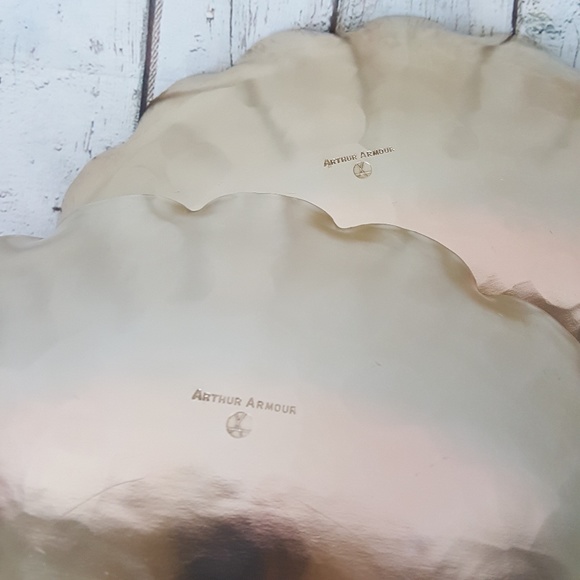 Vtg Arthur Armour Hammered Aluminum Goldtone Bowls - Picture 2 of 8
